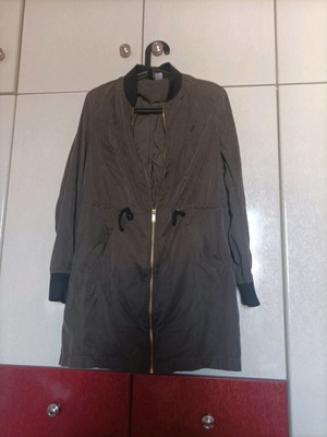 Καμπαρντίνα με φερμουάρ , χακί H&M, M/38