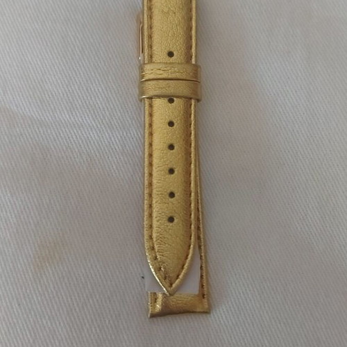 Watch straps new, set of 3, leather, brown and gold