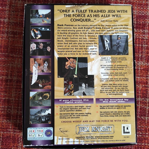 Star Wars Jedi Knight: Dark Forces II Pc Game μεταχειρισμένο με ελληνικό βιβλίο