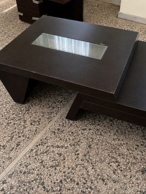 Coffee table used, extendable solid oak