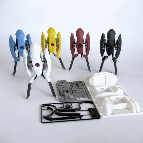 Portal Turret figure 3D-printed new, 1:12 scale kit