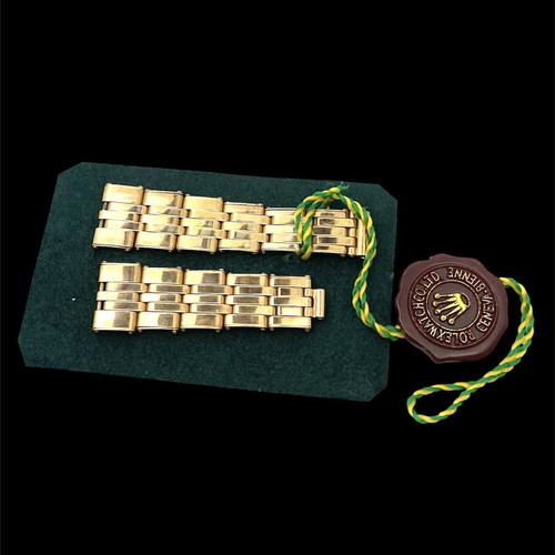 Rolex Oyster used 1930s bracelet with folded links