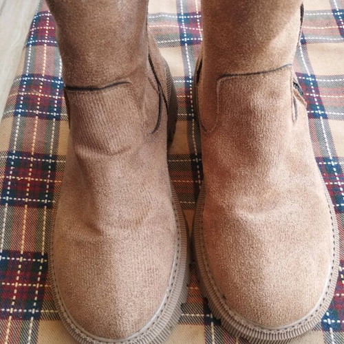 F&8 Fashion suede women's winter ankle boots, size 36.5
