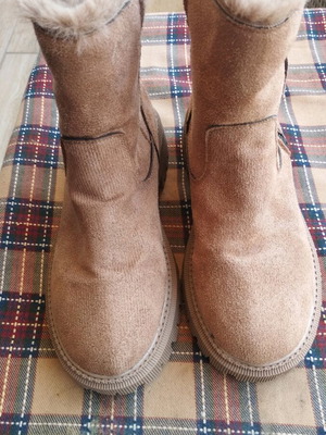 F&8 Fashion suede γυναικεία χειμερινά μποτάκια αστραγάλου νούμερο 37 σαν καινούργια