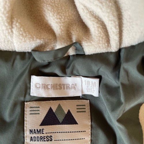 Orchestra baby jacket for 18 months like new, green