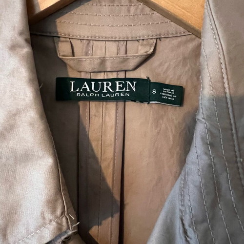 Ralph Lauren cotton beige caban coat used, size S