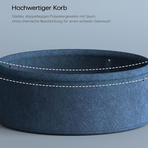 Modern round side table with storage, new