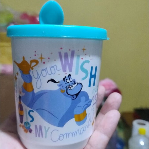 Tupperware cup with spoon new