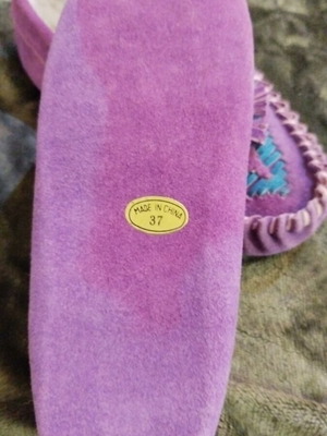 Winter slippers purple new