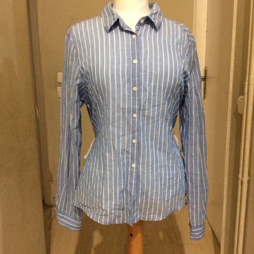 Ble Resort Collection shirt used, blue, cotton, size M