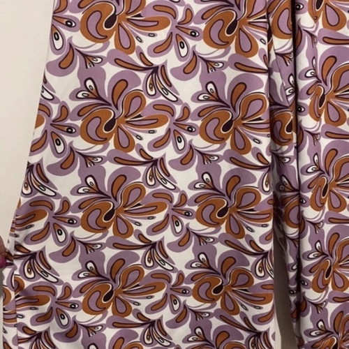 Set palazzo pants crop top printed new, purple