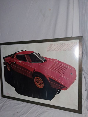 Lancia Stratos HF Stradale Υπογεγραμμένη Αριθμημένη Αφίσα Περιορισμένης Έκδοσης
