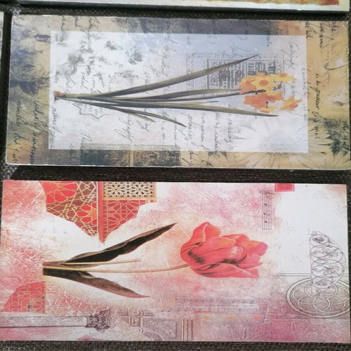 Picture frames used, set of eight 11x25cm