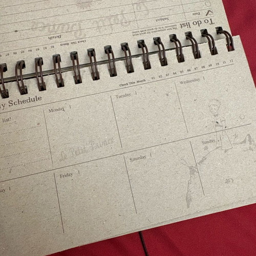The Little Prince weekend planner used with hardcover