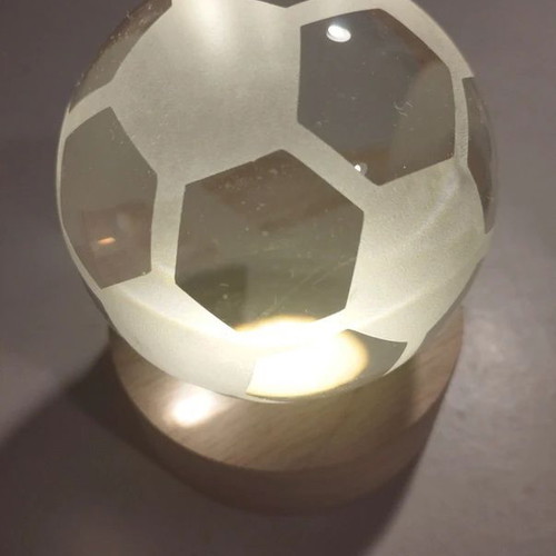 Decorative crystal ball lamp like new
