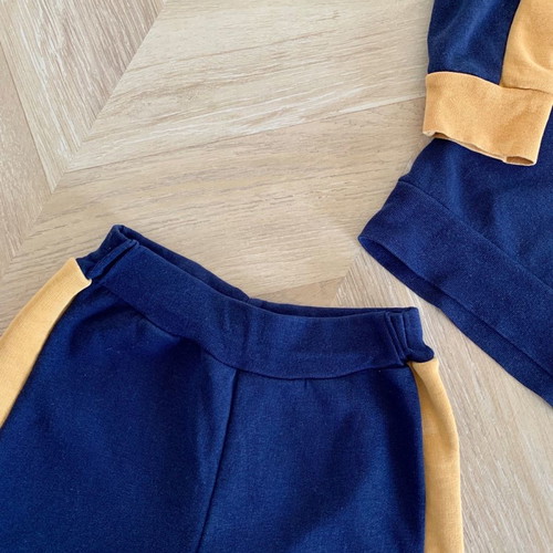 All Stars cotton tracksuit set for 3 years old, like new, blue with mustard