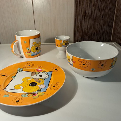 Espiel Children's Porcelain Dinner Set 4 Pieces Like New