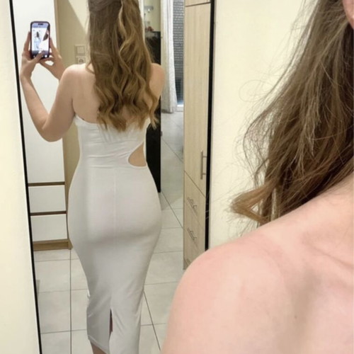 Bubblegun dress white, like new, one size