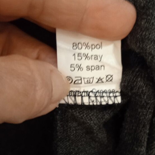 Winter dress gray soft, like new, sizes L and XL