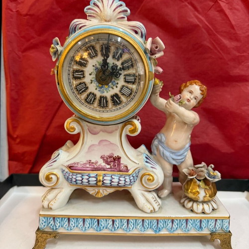 Sevres porcelain clock like new condition