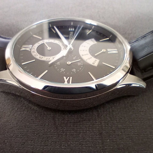 Festina Retrogade men's watch new, black and silver