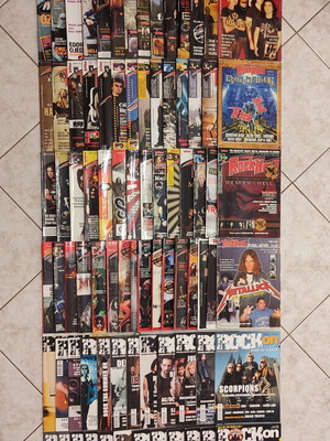 ROCK HARD & ROCK ON MAGAZINES. Complete collection.