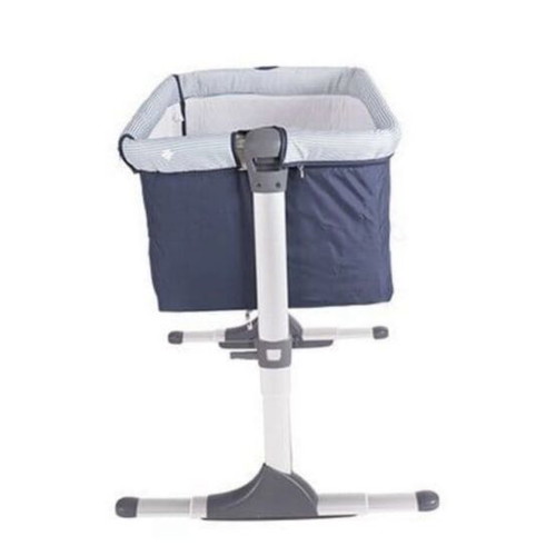 KIKKA Boo bonne nuit baby cot like new, blue with side opening and height adjustment