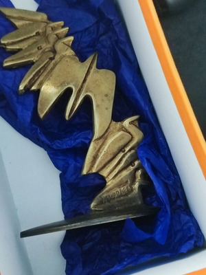 Korovesi Angelika bronze sculpture "Bird Flight"