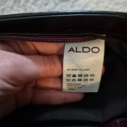 Aldo Rise by Misha Nonoo shoulder bag like new, deep burgundy faux leather