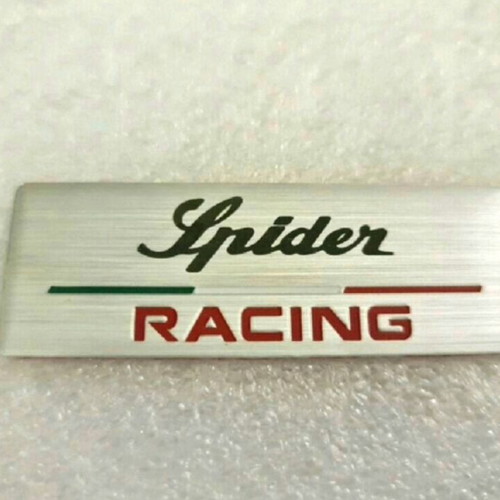 Alfa Romeo Spider Racing aluminum badge new