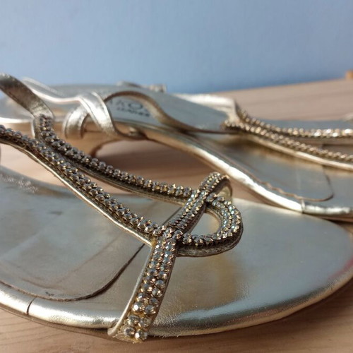 Sagiakos gold sandals like new, size 38