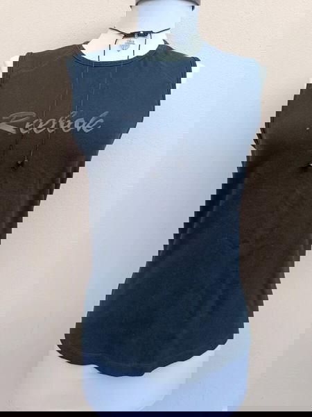 Reebok μαύρο αμάνικο μπλουζάκι + κολιέ δώρο