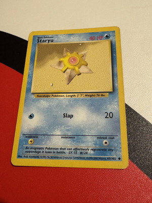 Pokémon Staryu Base Set Card used, good condition