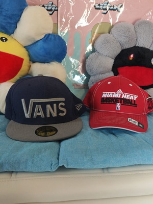 Vans New Era and Adidas NBA Caps bundle like new