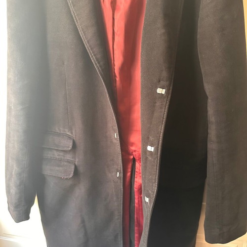 Zara Man black trench coat like new, size XL