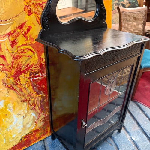 Art Nouveau vitrina like new 58x37x112 cm