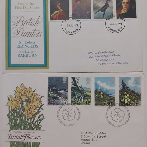 Set of 2 First Day Covers FDC Great Britain 1973 & 1979 like new