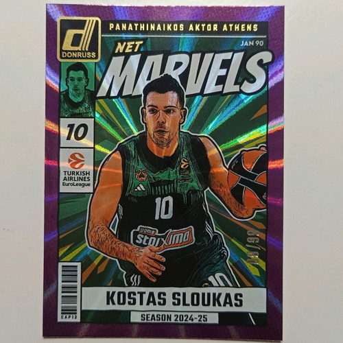 Sloukas Marvels Purple Panini Euroleague 2024-2025 Like New