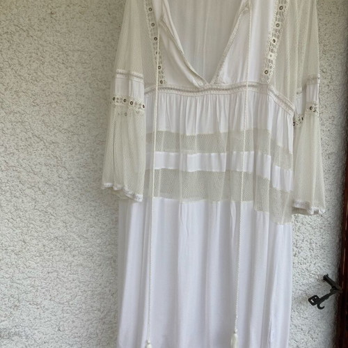 Boxo SugarFree dress white like new, boho style