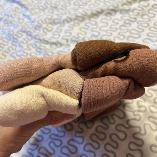 Nike Everyday Plus socks, 6 pairs, beige and brown