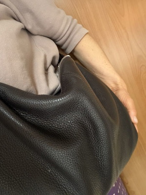 Furla leather crossbody bag like new, brown