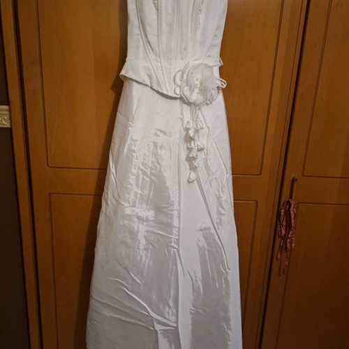 Elegant Wedding Dress New 2 Pieces, Skirt and Corset, White, Size XS-S