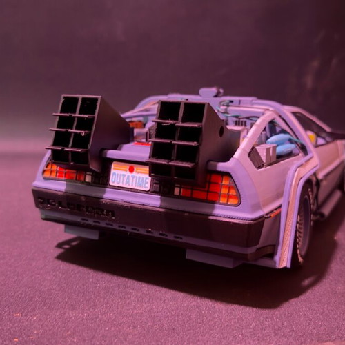 DeLorean Back to the Future 3D printed collectible made to order