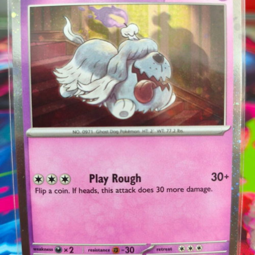 Pokémon TCG Greavard (OBF 100) Cosmo Holo like new