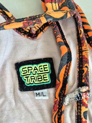 Space Tribe ψυχεδελικό μπλουζάκι τιραντάκι μεταχειρισμένο, πολύχρωμο, μέγεθος M/L