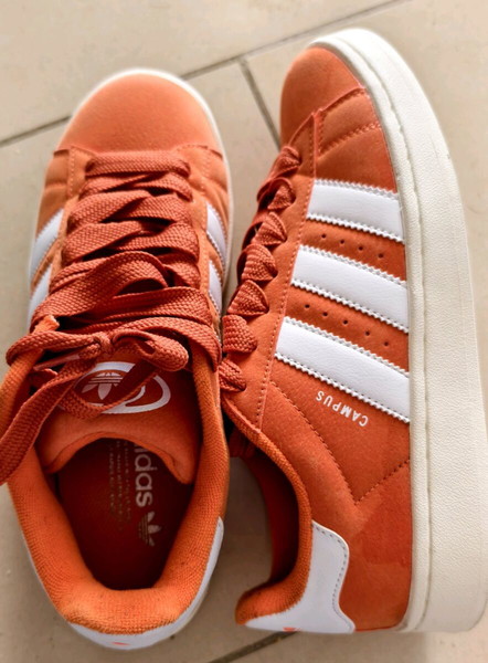 Adidas Campus 00s Orange Cloud White Sneakers