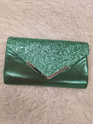 Evening bag crossbody green new with tag