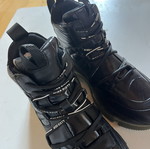Miss Sixty platform leather shoes size 38, black