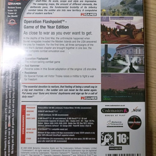 Operation Flashpoint Game of the Year Edition PC used