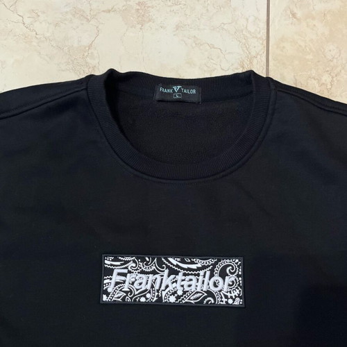 Frank Tailor men's black sweatshirt like new, size Large